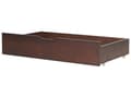 Pikkukuva 1 / 6: Sängynaluslaatikko tumma puu 97 x 58 cm mänty pyörillä 2 kpl minimalistinen skandinaavinen