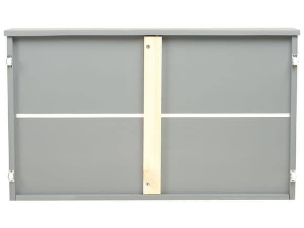 Sängynaluslaatikko harmaa 97 x 58 cm mänty pyörillä 2 kpl minimalistinen skandinaavinen