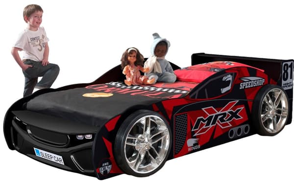 MRX Night Racer 81 Bilsäng i trä, svart