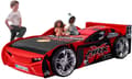Miniatyrbild 1 av 2: MRX Night Racer 81 Bilsäng i trä, röd