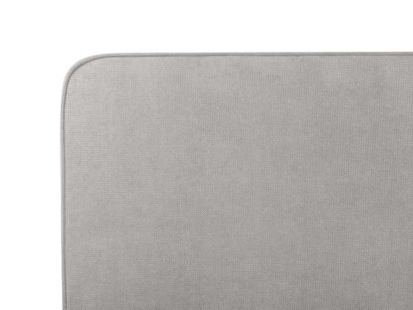 Parisänky vaaleanharmaa 160 x 200 cm kangasverhoilu puinen sälepohja metallijalat minimalistinen