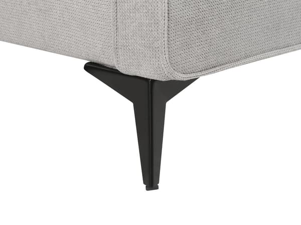 Parisänky vaaleanharmaa 160 x 200 cm kangasverhoilu puinen sälepohja metallijalat minimalistinen