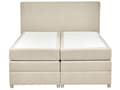 Miniatyrbilde 5 av 11: Seng med oppbevaring Beige Stoff 160 x 200 cm Madrass inkludert Sengegavl Moderne design Kontinentalseng Soverom