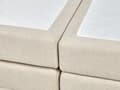 Miniatyrbilde 8 av 11: Seng med oppbevaring Beige Stoff 160 x 200 cm Madrass inkludert Sengegavl Moderne design Kontinentalseng Soverom