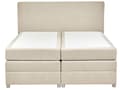 Miniatyrbilde 5 av 11: Seng med oppbevaring Beige Stoff 180 x 200 cm Madrass inkludert Sengegavl Moderne design Kontinentalseng Soverom