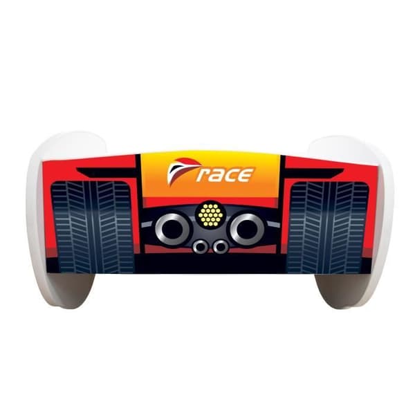 Bilsäng - TOP CAR - Formel 1 - 140 x 70 cm - Madrass ingår - 1 plats