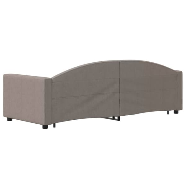 vidaXL Dagbädd utdragbar taupe 80x200 cm tyg