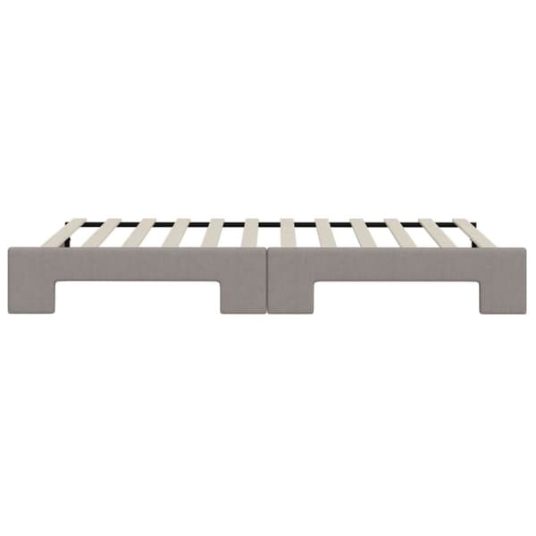 vidaXL Dagbädd utdragbar taupe 80x200 cm tyg