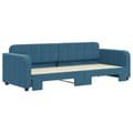 Miniatyrbillede 3 af 11: vidaXL daybed med udtræk 80x200 cm velour blå