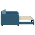 Miniatyrbillede 4 af 11: vidaXL daybed med udtræk 80x200 cm velour blå