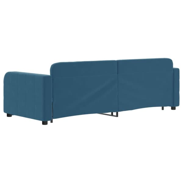 vidaXL daybed med udtræk 80x200 cm velour blå
