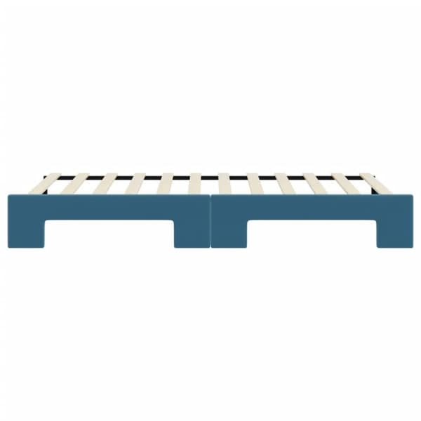 vidaXL daybed med udtræk 80x200 cm velour blå