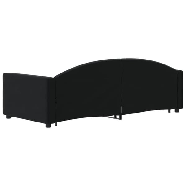 vidaXL daybed med udtræk 90x200 cm velour sort