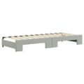 Miniatyrbillede 5 af 11: vidaXL daybed med udtræk og madras 80x200 cm velour lysegrå