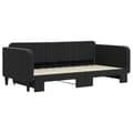 Miniatyrbillede 3 af 11: vidaXL daybed med udtræk 100x200 cm velour sort