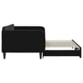 Miniatyrbillede 4 af 11: vidaXL daybed med udtræk 100x200 cm velour sort