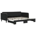 Miniatyrbillede 1 af 11: vidaXL daybed med udtræk 100x200 cm velour sort