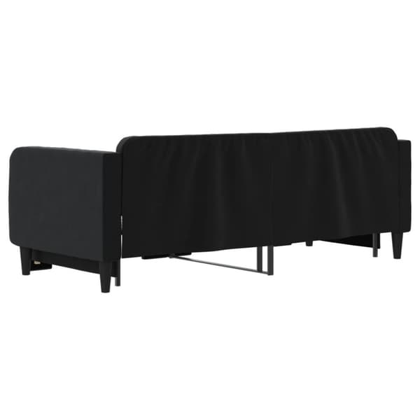 vidaXL daybed med udtræk 80x200 cm velour sort