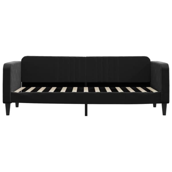 vidaXL daybed med udtræk 80x200 cm velour sort