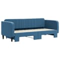Miniatyrbillede 3 af 11: vidaXL daybed med udtræk 80x200 cm velour blå