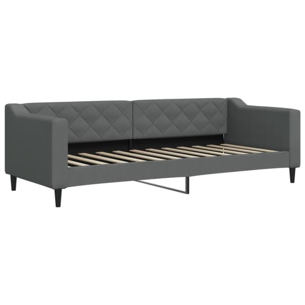 vidaXL daybed med udtræk 80x200 cm stof mørkegrå