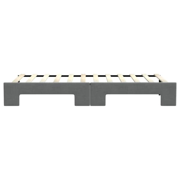 vidaXL daybed med udtræk 80x200 cm stof mørkegrå