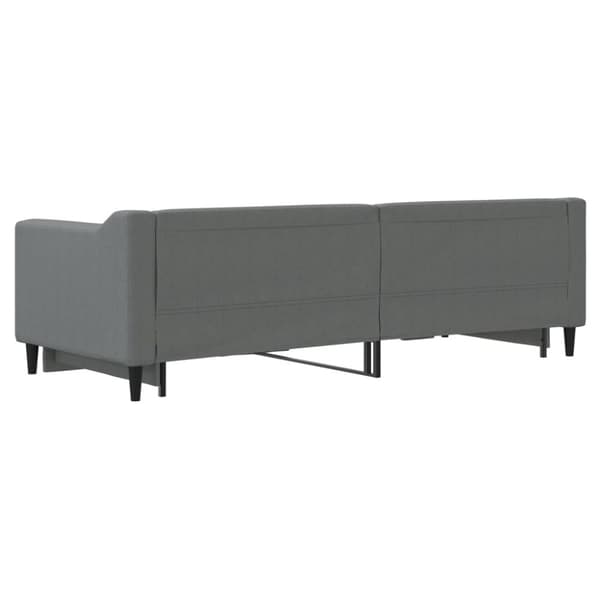 vidaXL daybed med udtræk 80x200 cm stof mørkegrå