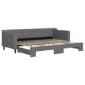 Miniatyrbillede 1 af 11: vidaXL daybed med udtræk 80x200 cm stof mørkegrå