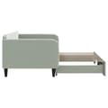 Miniatyrbillede 4 af 11: vidaXL daybed med udtræk 90x190 cm velour lysegrå