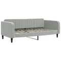 Miniatyrbillede 6 af 11: vidaXL daybed med udtræk 90x190 cm velour lysegrå