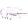 Miniatyrbillede 11 af 11: vidaXL daybed med udtræk 90x190 cm velour lysegrå