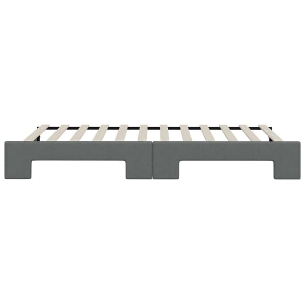 vidaXL daybed med udtræk 80x200 cm stof mørkegrå