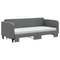 Miniatyrbillede 3 af 11: vidaXL daybed med udtræk og madras 80x200 cm stof mørkegrå