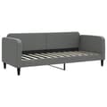 Miniatyrbillede 4 af 11: vidaXL daybed med udtræk og madras 80x200 cm stof mørkegrå