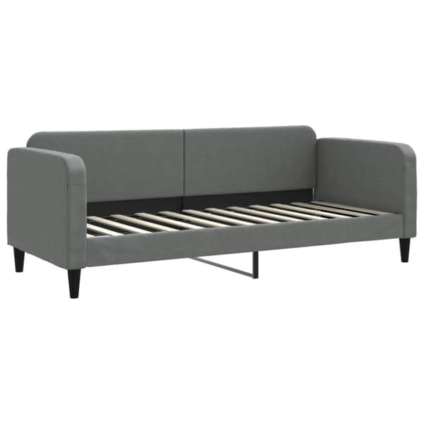 vidaXL daybed med udtræk og madras 80x200 cm stof mørkegrå