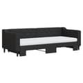 Miniatyrbillede 3 af 11: vidaXL daybed med udtræk og madras 80x200 cm stof sort