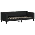 Miniatyrbillede 4 af 11: vidaXL daybed med udtræk og madras 80x200 cm stof sort