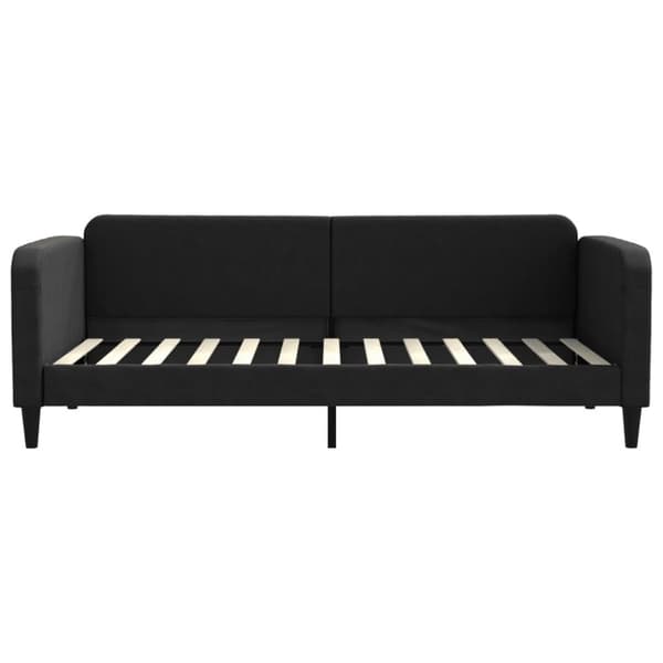 vidaXL daybed med udtræk 90x200 cm stof sort