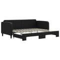 Miniatyrbillede 1 af 11: vidaXL daybed med udtræk 90x200 cm stof sort