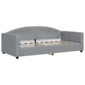 Miniatyrbillede 5 af 11: vidaXL daybed med udtræk og madras 90x190 cm stof lysegrå
