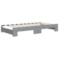 Miniatyrbillede 8 af 11: vidaXL daybed med udtræk 90x190 cm stof lysegrå