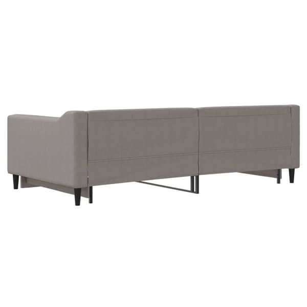 vidaXL Dagbädd utdragbar taupe 100x200 cm tyg