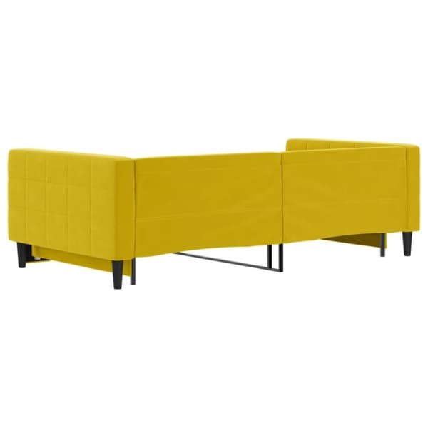 vidaXL daybed med udtræk 100x200 cm velour gul