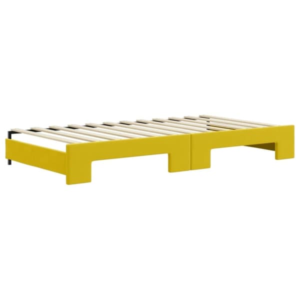 vidaXL daybed med udtræk 100x200 cm velour gul