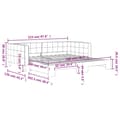Miniatyrbillede 11 af 11: vidaXL daybed med udtræk 100x200 cm velour gul