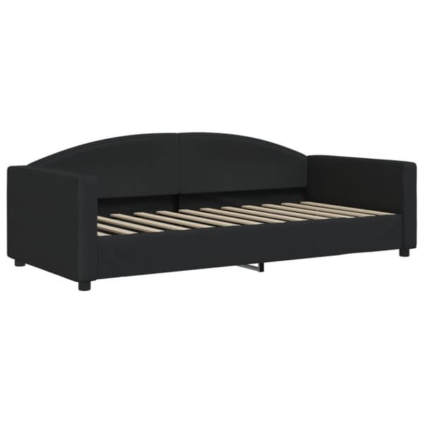 vidaXL daybed med udtræk 90x200 cm stof sort