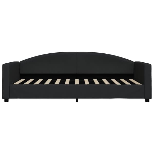 vidaXL daybed med udtræk 90x200 cm stof sort