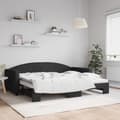 Miniatyrbillede 2 af 11: vidaXL daybed med udtræk 90x200 cm stof sort
