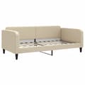 Miniatyrbillede 4 af 11: vidaXL daybed med madras 100x200 cm stof cremefarvet