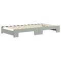 Miniatyrbillede 5 af 11: vidaXL daybed med udtræk og madras 100x200 cm velour lysegrå
